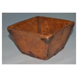 Antique Primitive Asian Rice Bucket Wooden Box
