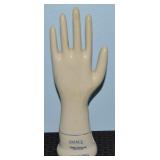 Vtg General Porcelain Glove Mold No 8 Small 11 7/8