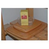 Longaberger Pcs w/ Woodcrafts Lids, Liner +