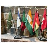 (2) Sets of Vintage International Flags