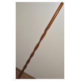 Handcrafted Twisted Wooden Walking Stick 49.5"