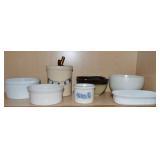 Kitchen Shelf Contents Lot: Pfaltzgraff, RRPCo +