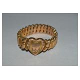 Antique Phoenix Speidel Made GF Heart Stretch