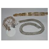 (3) Vtg-Contempo Costume Jewelry Necklaces w/