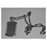 Triton Stainless Steel Titanium Pendant Necklace
