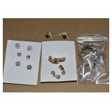 Lot of Rhinestone/CZ Pierced Earrings