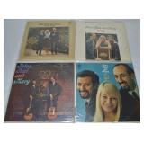 (4) Vtg Vinyl 33 1/3 Record Albums: Peter Paul &