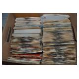 Bankers Box of 45RPM Vinyl Record Albums - mostly