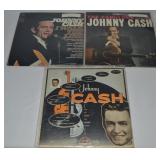 (3) Vtg 33 1/3 Vinyl Record Albums: Johnny Cash