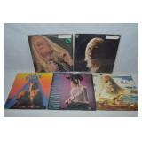 (5) Vtg Vinyl 33 1/3 Record Albums: Johnny Winter,