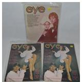 (3) Vtg Eye Magazine Issues: Oct 1968 Feb 1969