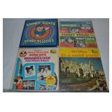 (4) Vtg Vinyl 33 1/3 Record Albums: Walt Disney,