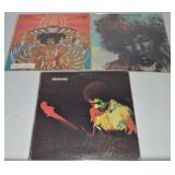 (3) Vinyl 33 1/3 Record Albums: Jimi Hendrix