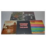 (5) Vinyl 33 1/3 Record Albums: The Band, Hank