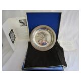 Franklin Mint Sterling Silver Collectable Plate Franklin Mint Sterling Silver Collectable Plate