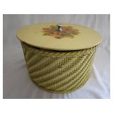 Vintage Wicker Sewing Basket Full Of Sewing Stuff Vintage Wicker Sewing Basket Full Of Sewing Stuff