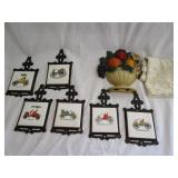 Vintage Trivets Small,Cast Iron Fruit Basket Hangr Vintage Trivets Small,Cast Iron Fruit Basket Hangr