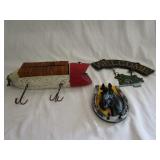 Vintage Cabin Decor Wood Fish Dominos Game Vintage Cabin Decor Wood Fish Dominos Game