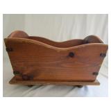Vintage Wood Magzine Holder Vintage Wood Magzine Holder