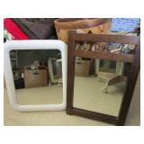 Vintage Mirrors One Is Plastic One Is Wood Vintage Mirrors One Is Plastic One Is Wood