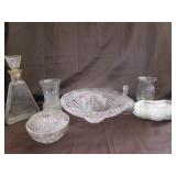 Vintage Glass,Snak Plates,Crystal Bowl,Ect Vintage Glass,Snak Plates,Crystal Bowl,Ect