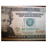 $20 Star Note Series 2017 Ser# NE02850742* - CRISP $20 Star Note Series 2017 Ser# NE02850742* - CRISP