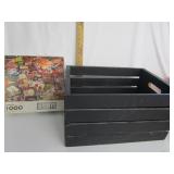 Wood Crate W/Hershey Puzzle