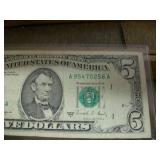 $5 1988A Ser# A95470256A