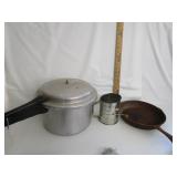 Micro Matic Pressure Cooker,Cast Iron Skillet