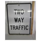 Two Way Metal Traffic Sign