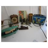 Vintage Items,Buttons,Lunch Box,ButtonsClocks