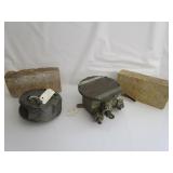 Liberty Ship Electric Box,Wire Wheel,Old Bricks