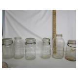 Old Wire Rim Mason Jars