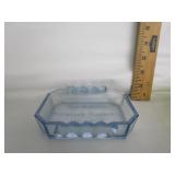 Light Blue Glass German Ashtray