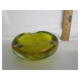 Murano Style Glass Ashtray