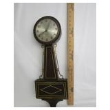 Mid Century 8 Day Gilbert Wind Up Wall Clock