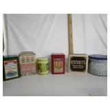 Vintage Tins,Hershey,Nestle,Ect