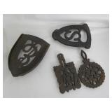 Antique Sad Iron Trivets
