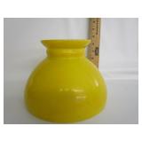 Vintage Yellow Glass Lamp Shade 8'R Vintage Yellow Glass Lamp Shade 8'R