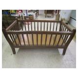 Vintage Wood Baby Crib,3ftx20' Vintage Wood Baby Crib,3ftx20'