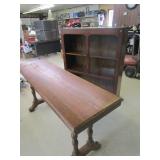 Bookshelf 40'Wx11'Dx45'T,Vtg Hall Table 58'W Bookshelf 40'Wx11'Dx45'T,Vtg Hall Table 58'W