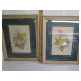Looks To Be Watercolor Framed Flowers Looks To Be Watercolor Framed Flowers