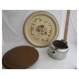 Worthmore Tea Pot,Large Metal Tray,Lazy Susan Worthmore Tea Pot,Large Metal Tray,Lazy Susan