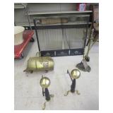 Brass Fire Place Set Screen Is 38'Wx31'T Brass Fire Place Set Screen Is 38'Wx31'T