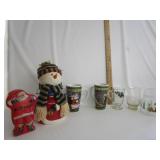 Christmas Decor,Cups,Snowman Storage Jar Christmas Decor,Cups,Snowman Storage Jar