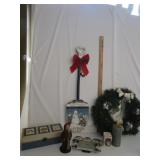 Christmas Decor,Wreath,Note Cards,Wood Shovel Christmas Decor,Wreath,Note Cards,Wood Shovel