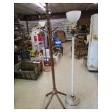 Antique Floor Lamp W/Coat Tree Antique Floor Lamp W/Coat Tree