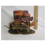 Metal Art Covered Wagon Display Metal Art Covered Wagon Display