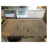 Vintage Table Made W/Fence Post Some Are Loose Vintage Table Made W/Fence Post Some Are Loose