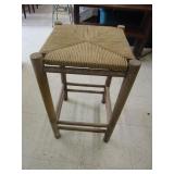 Antique Rush Seat Bar Stool Antique Rush Seat Bar Stool